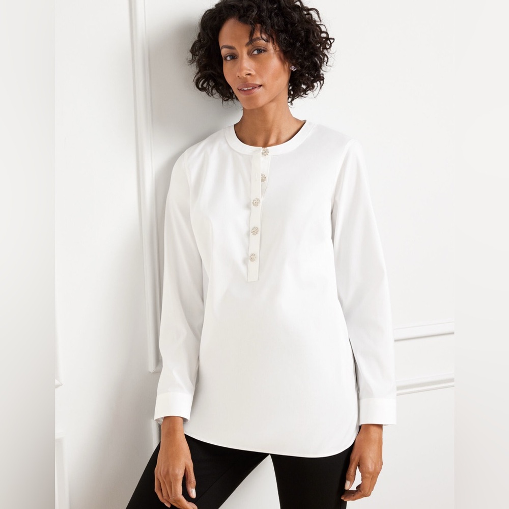 Talbot’s Petite size P Tunic with BEAUTIFUL buttons! Non-Iron! Retail $99